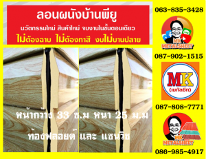 ลอนผนังบ้านพียู (House Wall Panel PU Foam)