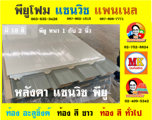 หลังคา แซนวิช พียู โฟม (Sandwiches PU Foam Roof) อำเภอป่าโมก